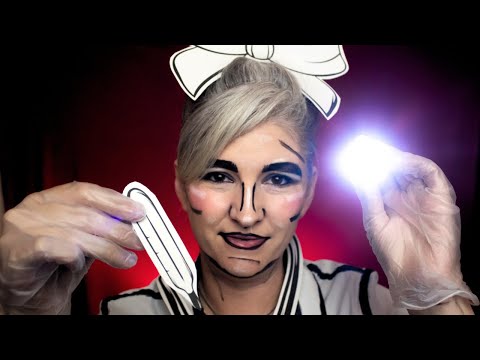 ASMR Soft Spoken Medical Nurse Roleplay (Paper Doll) (exam, paper triggers, lights)