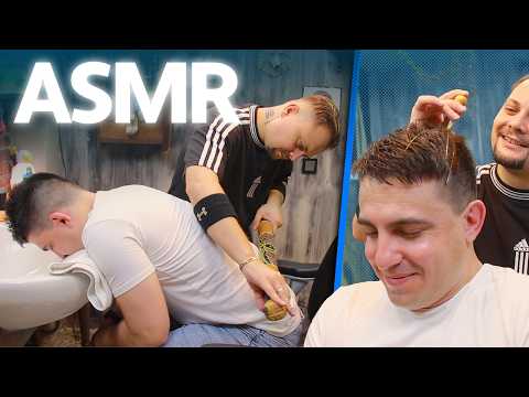 ASMR | Deep Sleep Head & Back Massage Therapy In Barber Shop