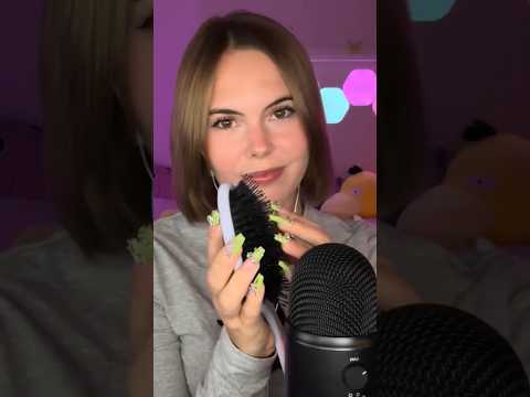 ASMR Hairbrush Trigger 🎀 #tingles #relaxing #asmr #triggers