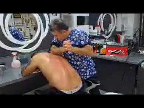 ASMR SKIN CARE ,FOOT AND BODY MASSAGE AND HAIR SHAVING WITH BARBER MUNUR ONKAN