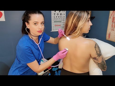 ASMR Calming Physical Assessment & Body Examination | Unintentional ASMR Abdomen & Back Medical Exam