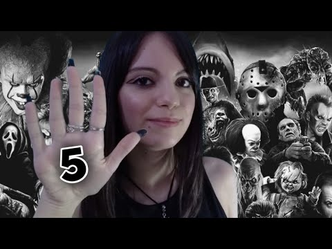 ASMR - Top 5 dos meus filmes de terror preferidos 🎬 (Especial de Halloween🎃)