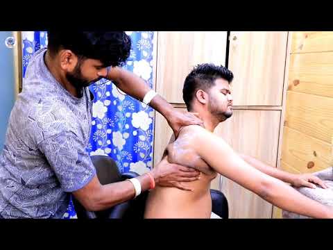 How can a person work with so much pressure? Neck crack - Indian barber ASMR