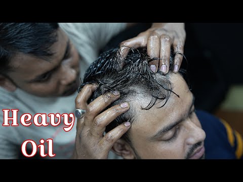 Best Satisfying ASMR Is Head Scratching With Lots Of Oil | 3d Sound Head Scratching With Neck Crack