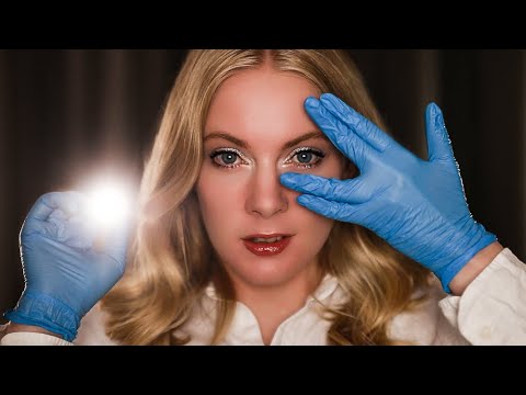 ASMR EYES CLOSED Cranial Nerve Exam 👀 Eye & Hearing Test, Medical Roleplay for Sleep