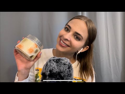 ASMR| Tapping on glass candles (new triggers)