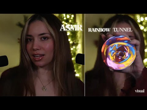 ASMR | Rainbow Tunnel🌈 | Trippy Visual |Trippy hand movements | Echo #asmr