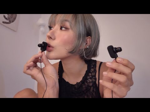 [ASMR] 귀투귀 ear to ear whispering 🌬️👂🏼(Blowing ,biting, tickle, 간질간질 단어반복, 입소리)