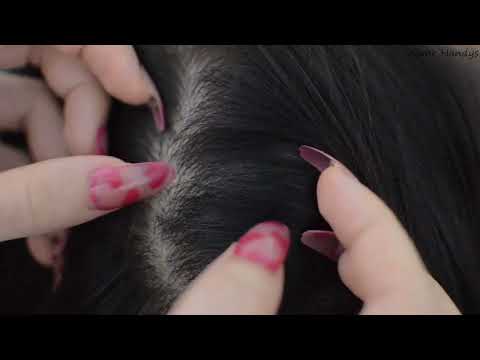 ASMR Hair Parting, Hair Treatment, Hair Brushing For Relaxation