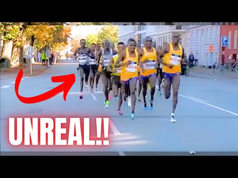 Half Marathon Course Record SMASHED By SuperHuman Kenyan