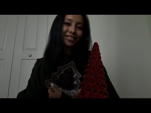 asmr christmas edition | random christmas triggers (tapping, scratching, lid sounds, etc.)