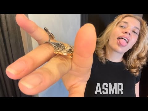 ASMR FAST finger fluttering + ring sounds + mouth sounds + hand moviments | REIKI  NO TALK