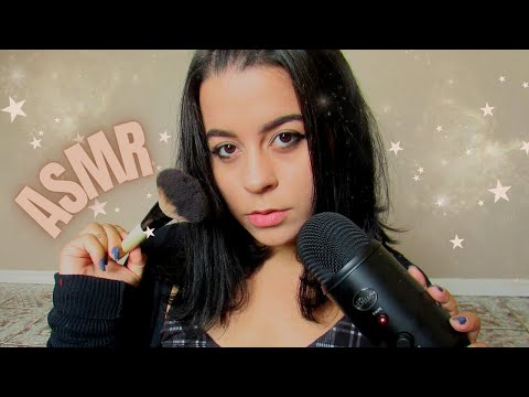 🎧 ASMR | MOUTH SOUNDS E CAMERA BRUSHING PRA TE FAZER DORMIR 😴🖌️