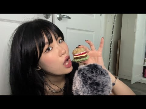 ASMR random triggers / over-explaining , tapping , visual , mouth sounds , crinkles