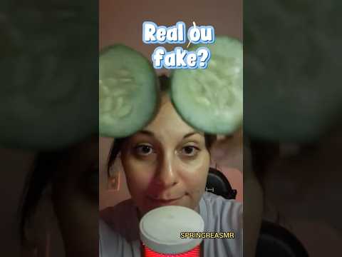 ASMR | Real ou fake? 🥳 Me conte nos comentários #shorts