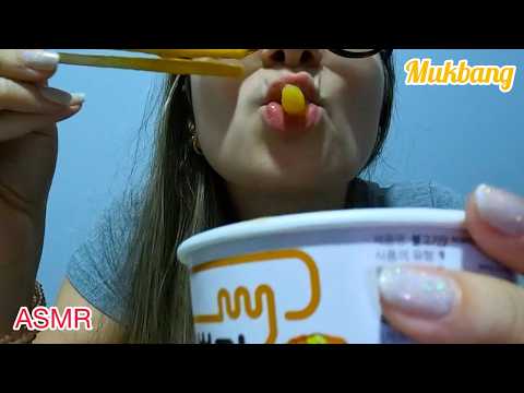 MUKBANG EXPERIMENTANDO COMIDA COREANA #mukbangbrasil