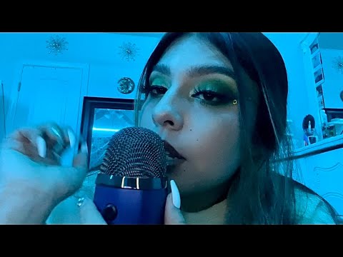 ASMR (super CLICKY) plucking/wiping away your negative energy 💤