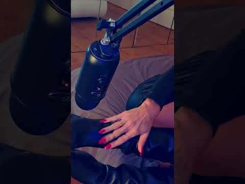 Scratching leather asmr #mistress