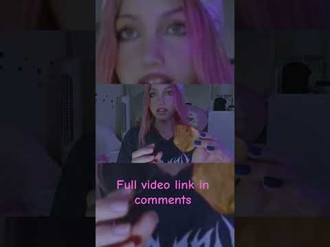 testing pink foods asmr #asmr #asmrsounds #food #youtubeshorts