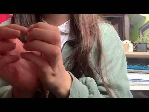 *ASMR* hand sounds and finger nail tapping -- lofi asmr (-ω- )
