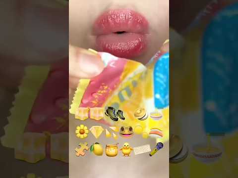 asmr EMOJI FOOD eating sounds(sped up)#asmr#asmrsounds #asmrsounds #audio