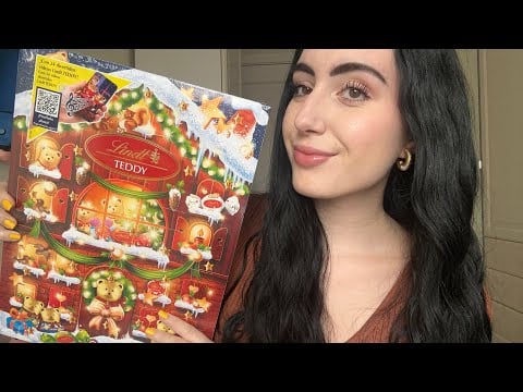 ASMR ~ ABRIENDO CALENDARIO ADVIENTO LINDT🍫🧸 #asmr 