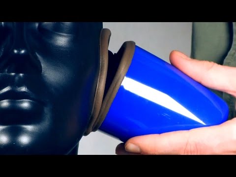 ASMR binaural dummy head [7] ear cupping/covering & touching