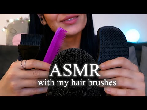 ASMR Hair Brush Scratching | No Talking | 💙