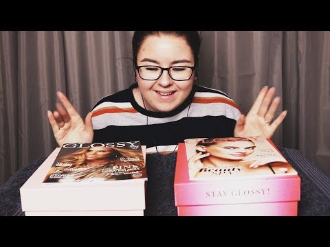 ASMR Öppnar December & Januaris GLOSSYBOX! + lite för hyper för ASMR..