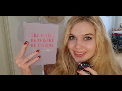 ASMR reading you a book ear to ear, Dictionary of fashion by Christian Dior part 4