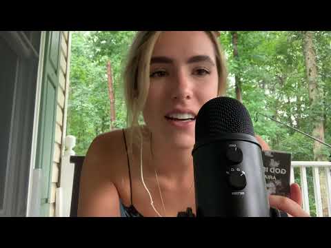 ASMR | Outside Hangout Pt. 2 (Rain, Hand Sounds, Rambles)