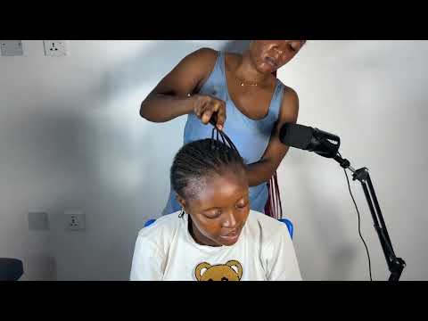 ASMR FAST AND AGGRESSIVE SCALP SCRATCHING ON ITCHY CORNROWS SLEEP IMMEDIATELY