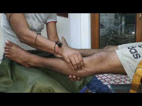 Amazing foot and Lower body massage therapy by Indian barber ASMR