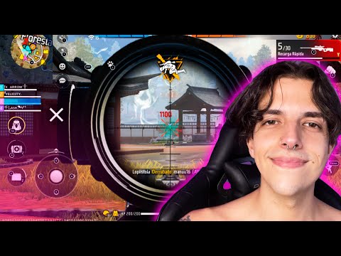 ASMR JOGANDO FREE FIRE (depois de muito tempo)