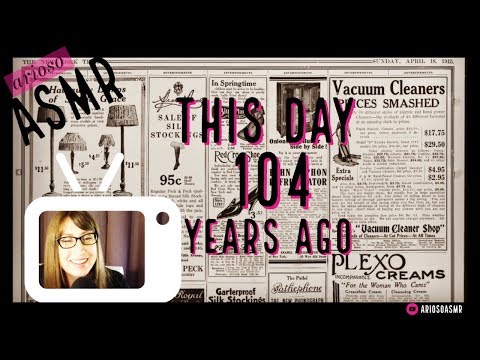 This day in 1915 | Whispered ASMR reading of 1915 newspaper ads (4.18.15) | Vol. 2