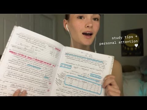 lofi ASMR study tips + personal attention ☁️