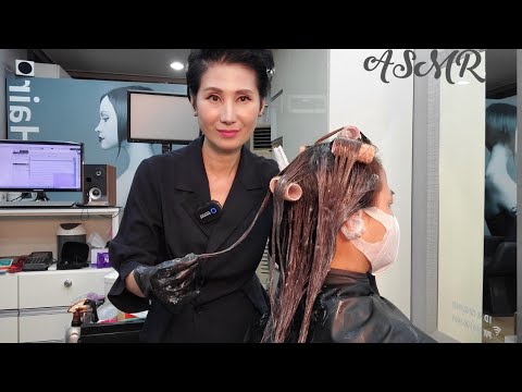미용실 ASMR  손상모 디지털 셋팅펌   digital setting perm/Korean hair salon