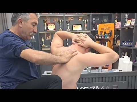 Ultimate ASMR Barber Experience 💆‍♂️ Back, Neck, Arm & Head Massage | Relaxing Live