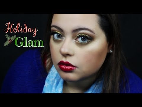 ASMR| Holiday Glam Makeup - GRWM (Makeup Application)
