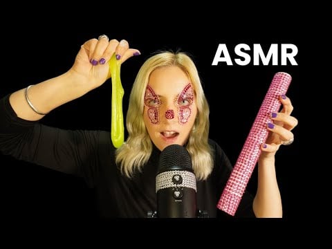ASMR Visual con Brillos, Gem Face & Slime | Susurros y Brochas para DORMIR RÁPIDO 💫