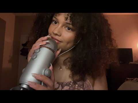 my softest & most gentle ASMR video for you to relax and fall asleep (mouth sounds, mic scratching)