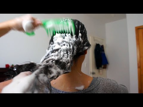 ASMR (No Talking) SHAMPOO SCRUBBING Scalp Massage, HAIR CHOPPING, Wet Hair Brushing (Original Audio)