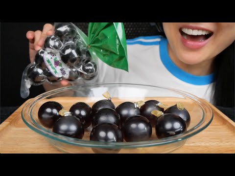 OMG! I CANT BELIEVE I FOUND THESE (KYOHO GRAPE JELLO) ASMR EATING SOUNDS | LIGHT WHISPERS | SAS-ASMR