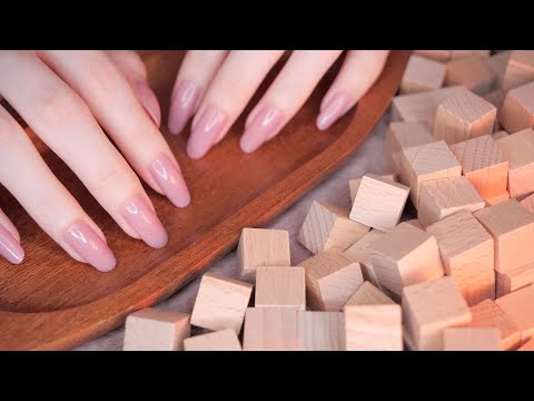 ASMR Sleepy Wood Triggers (Close up) / 眠気を誘う💤木のトリガー