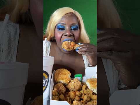 TikTok Live | Eating Churches Chicken ASMR | Peeps #5