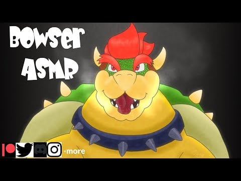 ASMR Bowser Intense Ear Licks 🐢👅👂 #furries #asmr #bowser #mario