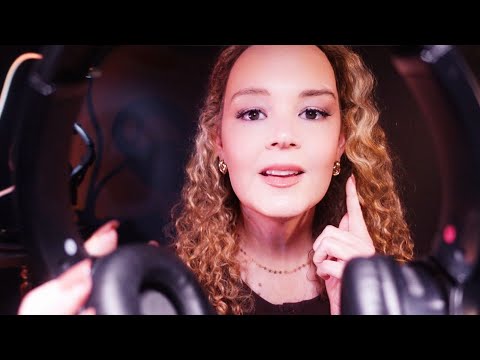 ASMR Binaural Hearing Test 🎧 Close Up Ear to Ear Tingles