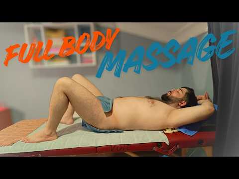 ASMR TURKISH VERY RELAXING FULL BODY THERAPY MASSAGE-CHEST,LEG,FOOT,ARM,BACK,ABDOMEN,BELLY