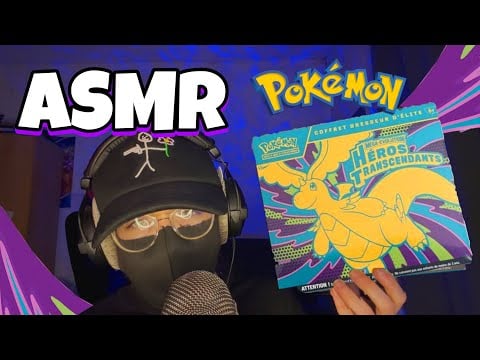 ASMR Français • OUVERTURE ETB POKEMON HÉROS TRANSCENDANTS ! 😴☁️