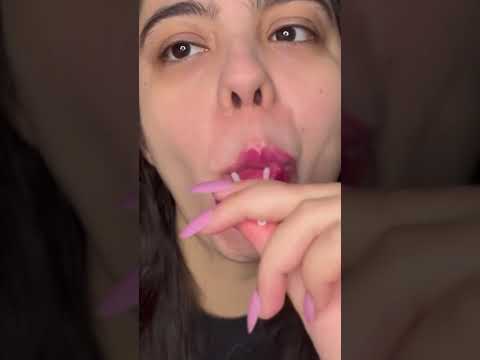 #asmr #spitpainting eating lollipop